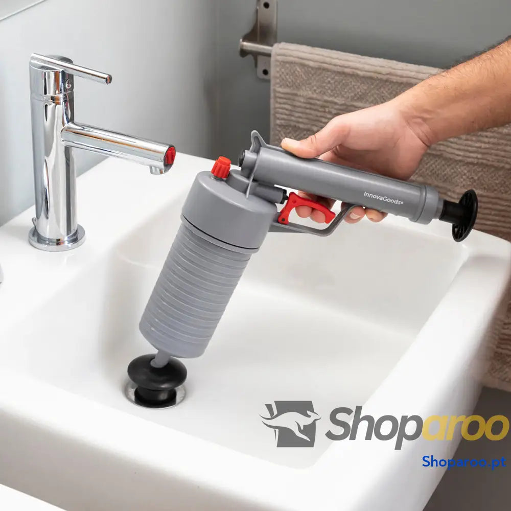 Pistola Desentupidora de Ar Comprimido Universal com Adaptadores KlinGun InnovaGoods