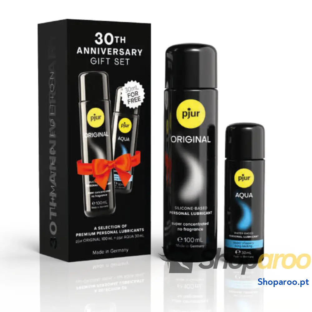 PJUR CONJUNTO 30º ANIVERSÁRIO ORIGINAL 100 ML + AQUA 30 DE PRESENTE