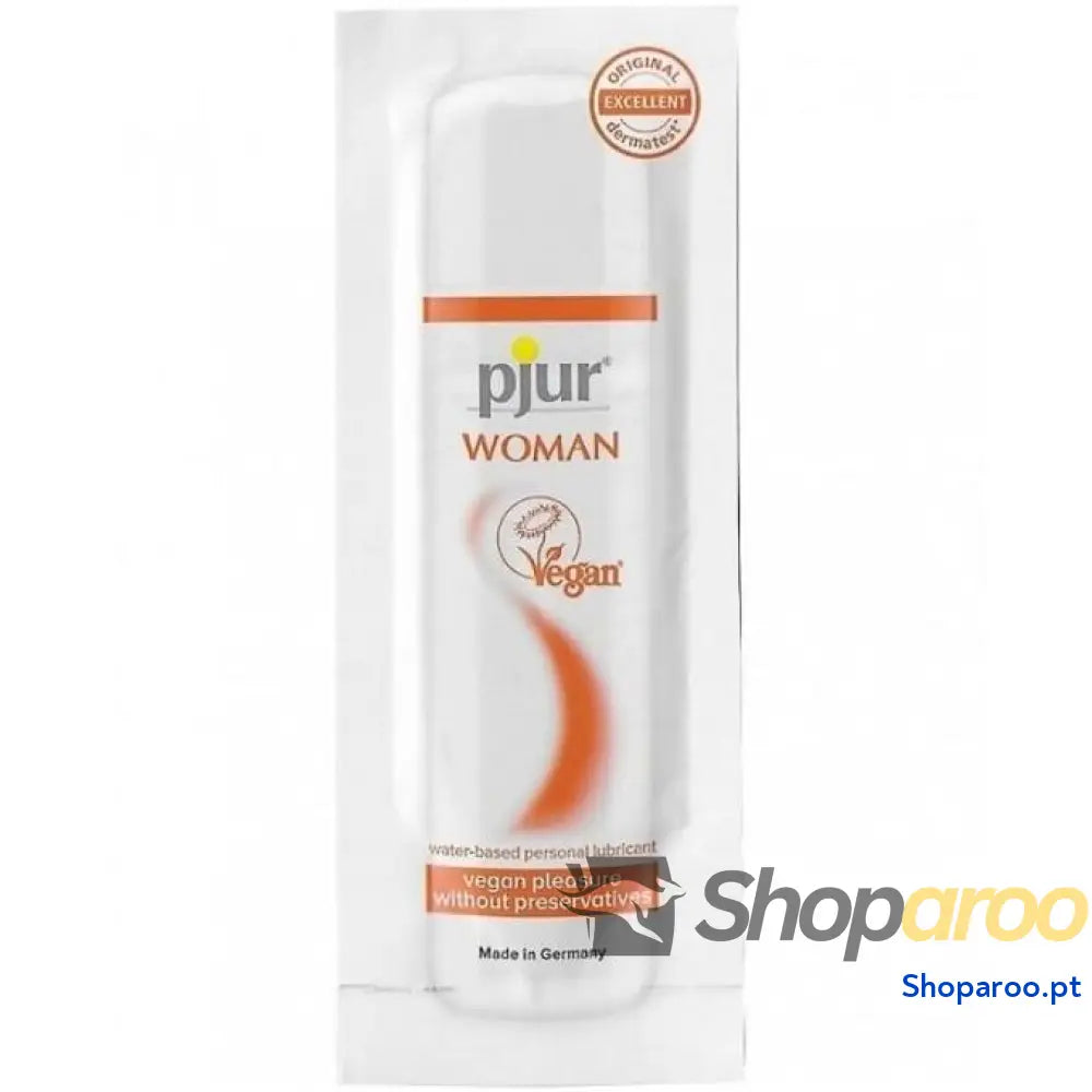 PJUR WOMAN LUBRIFICANTE BASE DE GUA VEGANO 2 ML