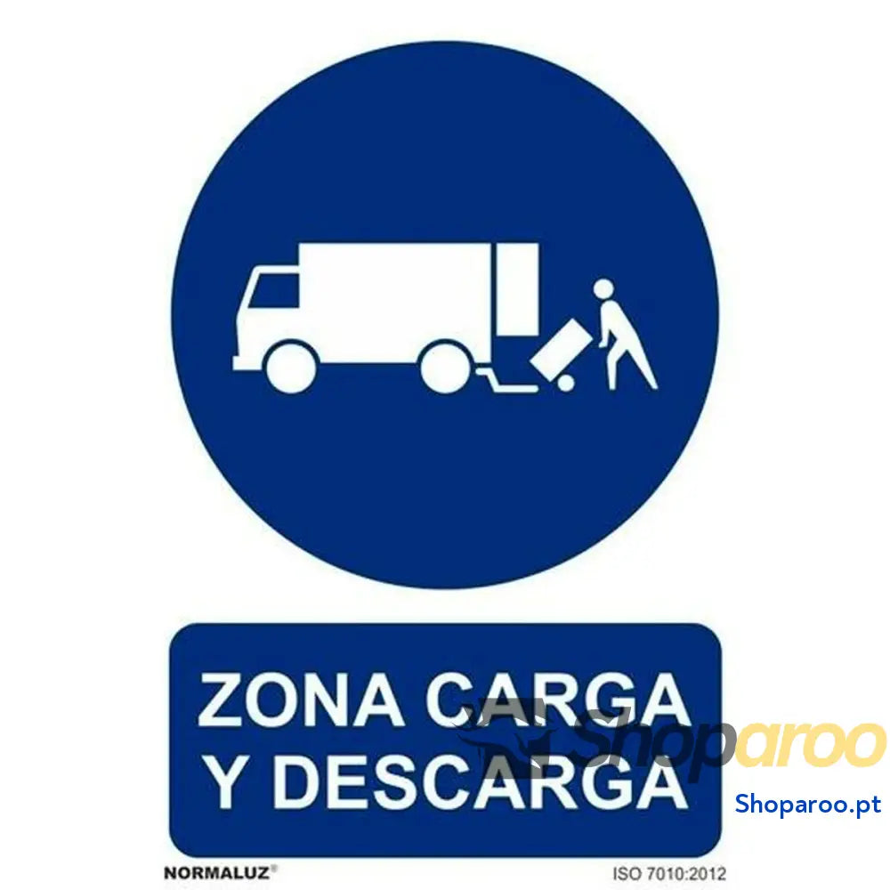 Placa Archivo 2000 ’ZONA CARGA Y DESCARGA’ Polipropileno 32 x 30 cm