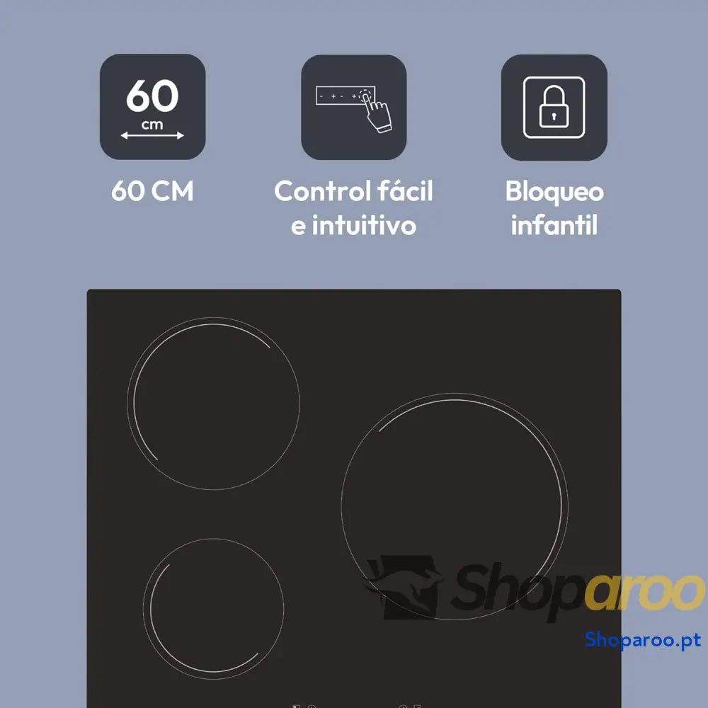 Placa de vinil Candy CH63CC/4U2 5500 W 60 cm