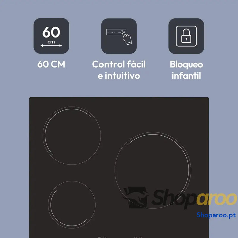 Placa de vinil Candy CH63CC/4U2 5500 W 60 cm
