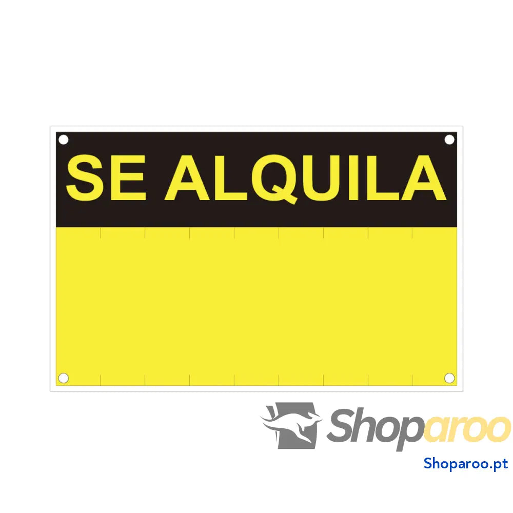 Placa Normaluz Se alquila PVC 45 x 70 cm