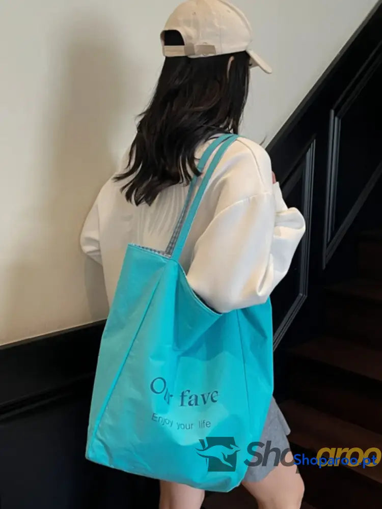 Plaid Pattern Tote Bag