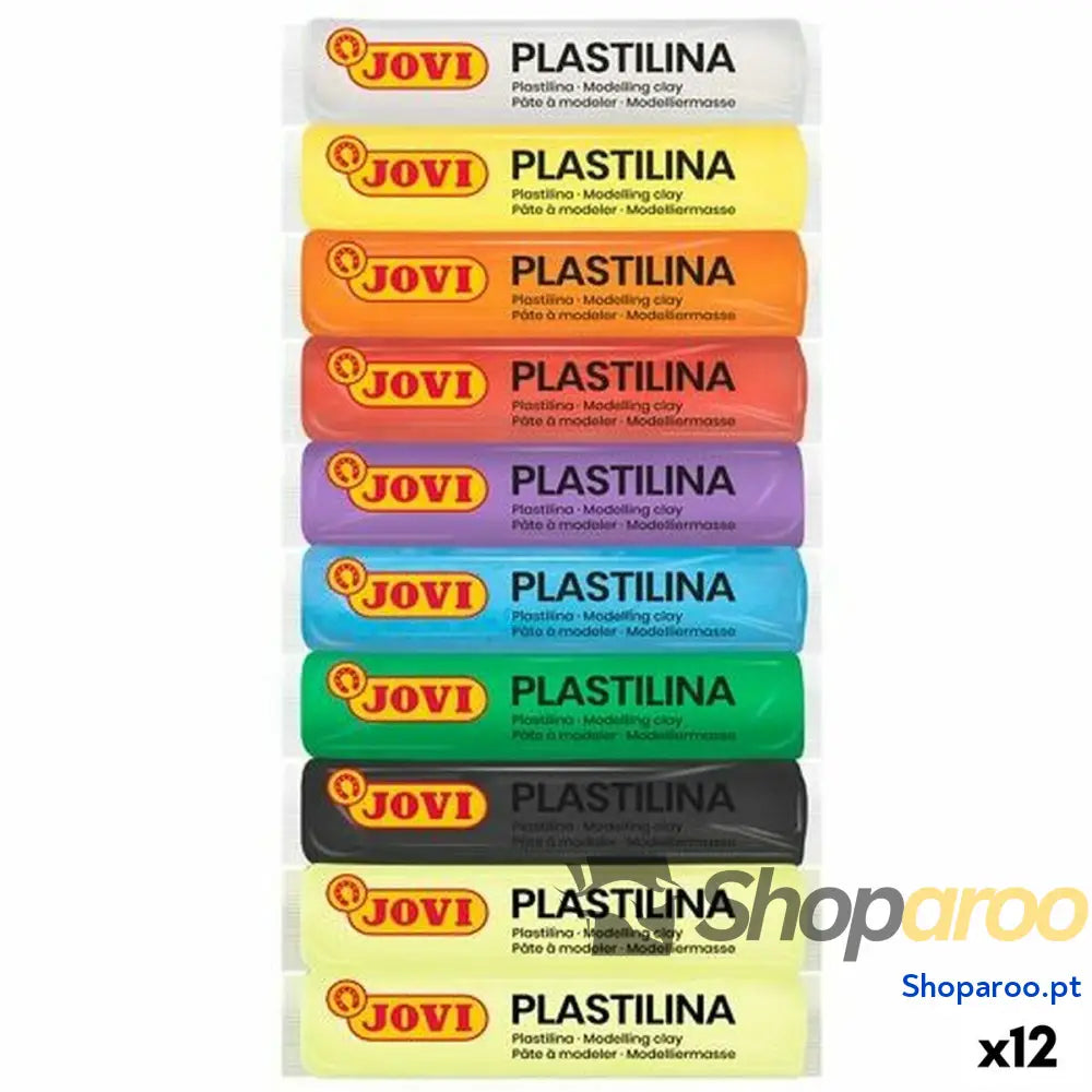 Plasticina Jovi Multicolor 10 Peças 12 Peças