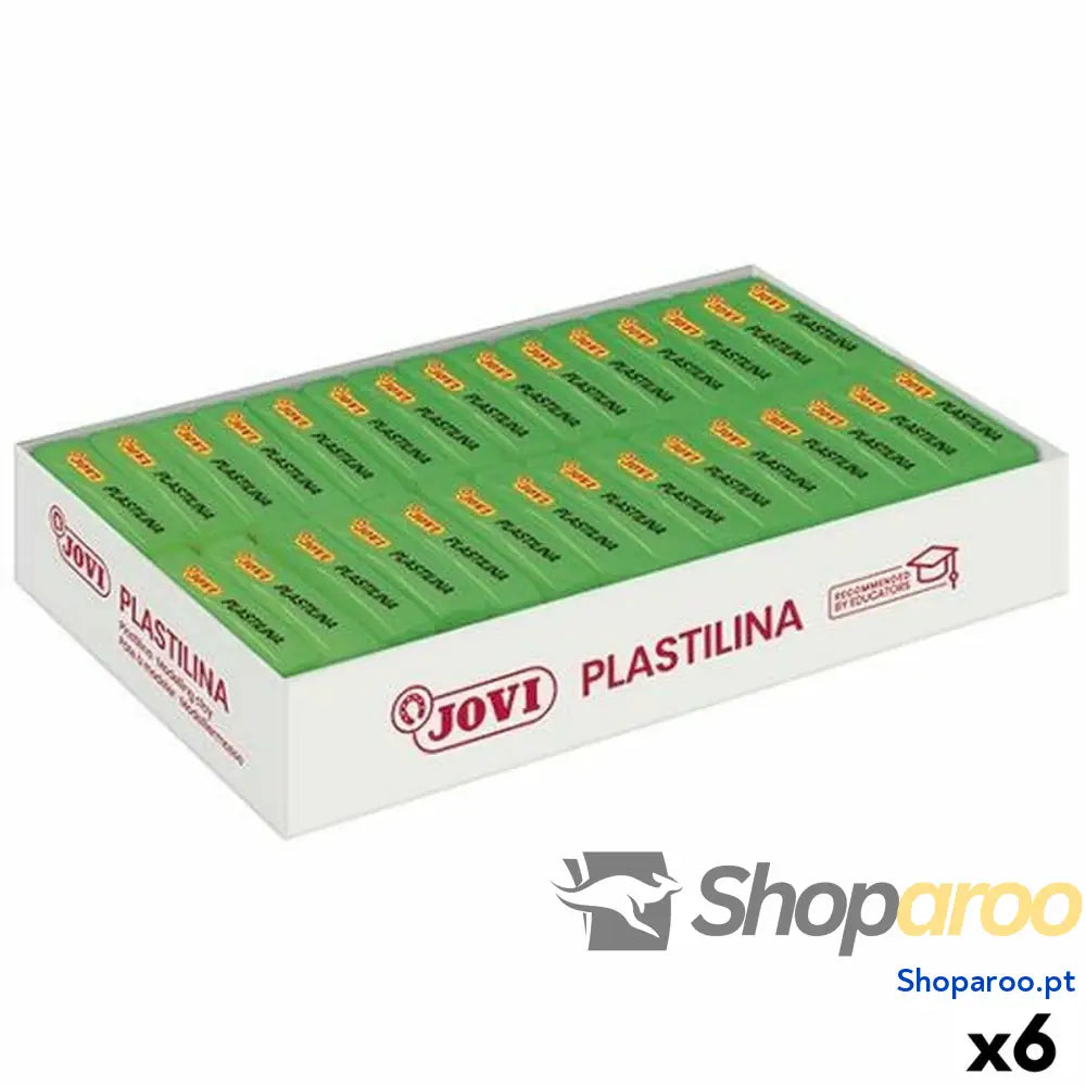 Plasticina Jovi Verde Claro 30 Peças (6 Unidades)