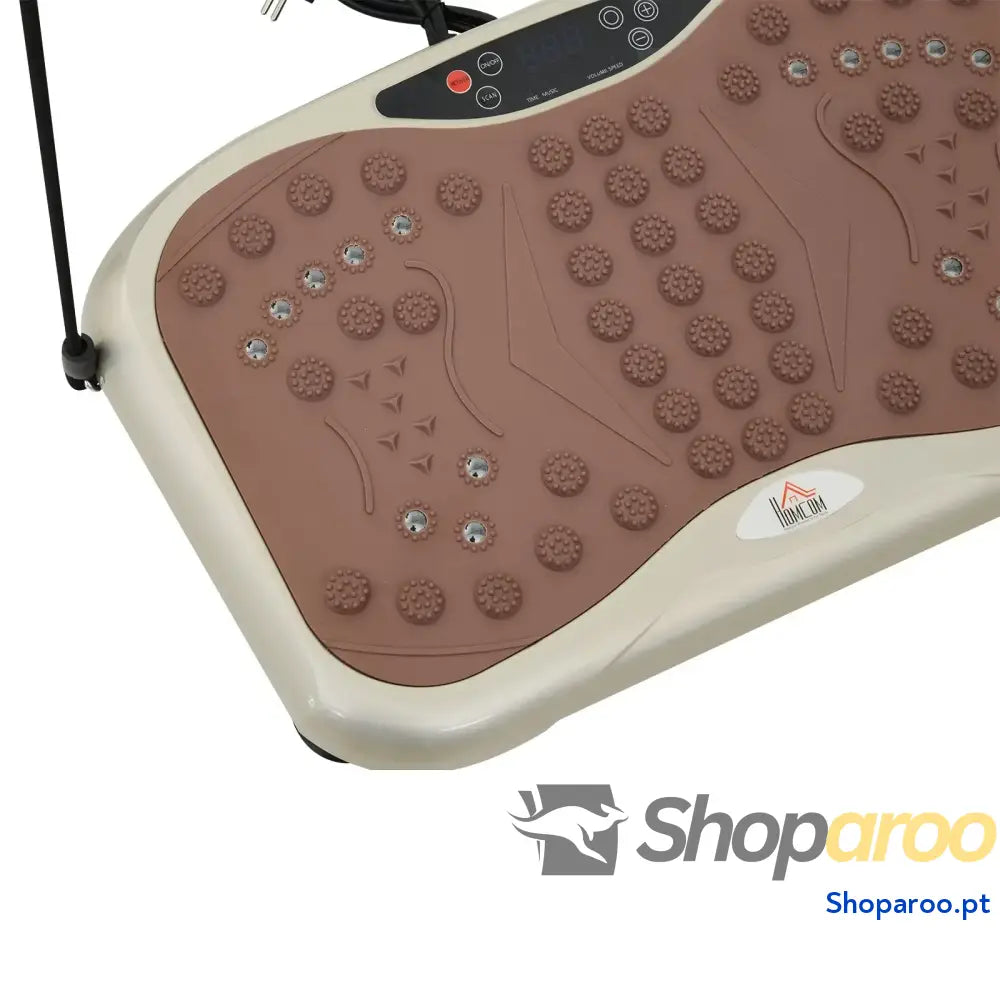 Plataforma de Vibração com Bandas Elásticas para Fitness 200W 120kg