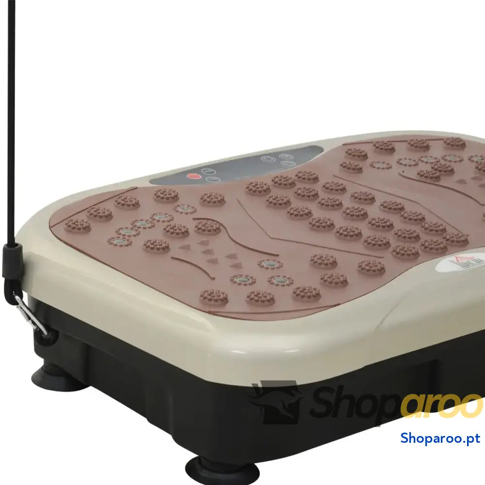 Plataforma de Vibração com Bandas Elásticas para Fitness 200W 120kg