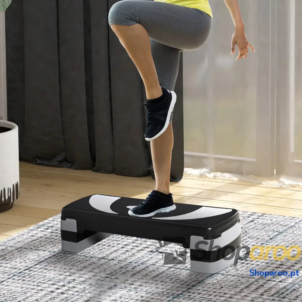 Plataforma Step Ajustável para Exercício Aeróbico em Casa ou Academia