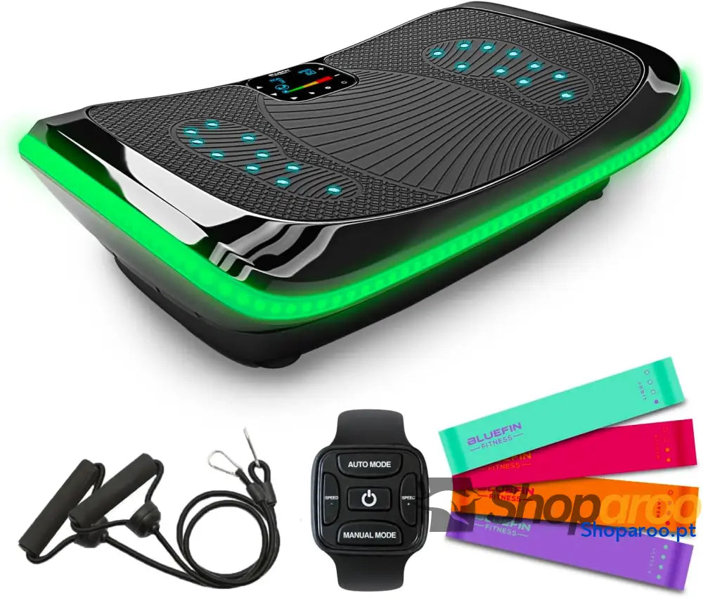 Plataforma vibratória de fitness com motor triplo 4D massagem terapia magnética colunas Bluetooth 4.0 Triple Motor
