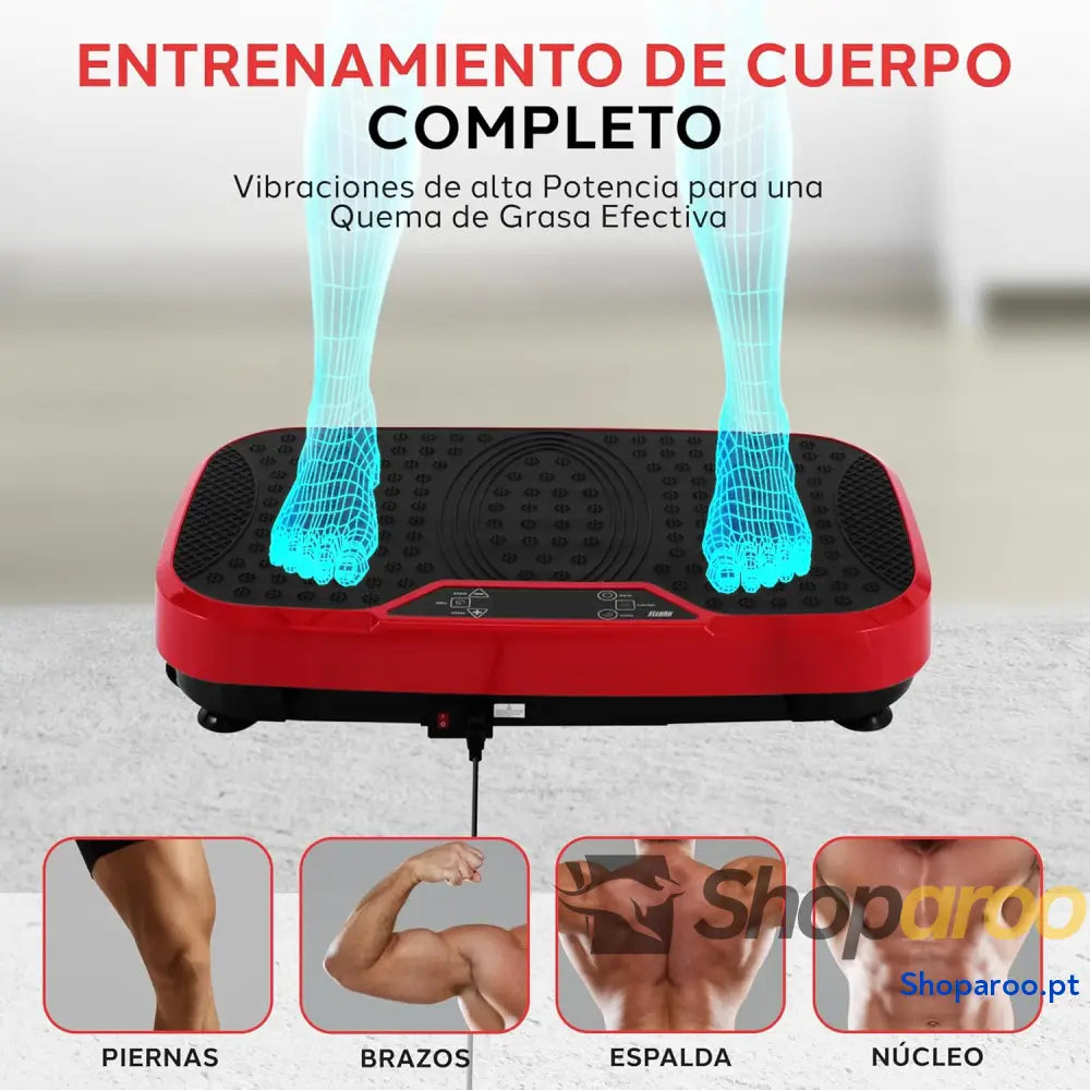 Plataforma vibratória Hurtle Fitness Máquina de exercício Controlo remoto Velocidade ajustável Perda peso Ginásio