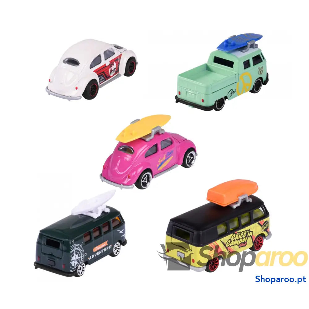 Playset de Veículos Majorette Volkswagen Originals (5 Peças)