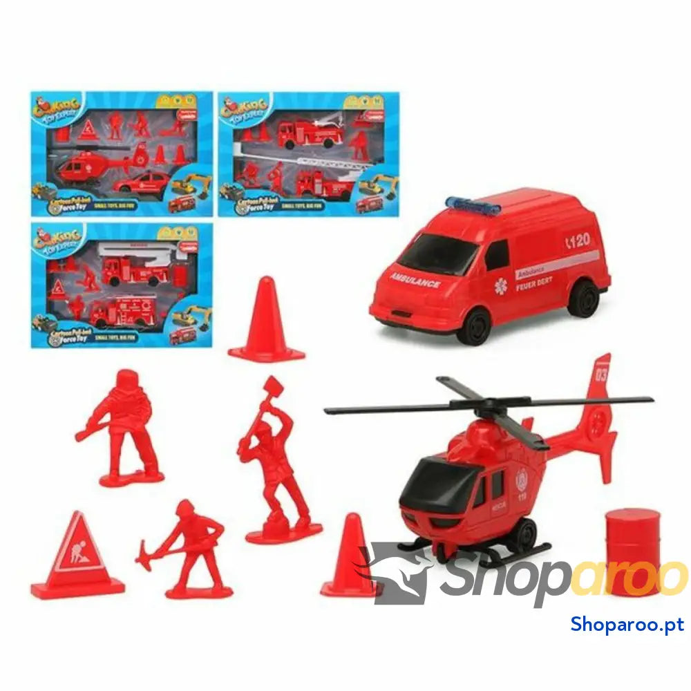 Playset de Veículos Multicolor