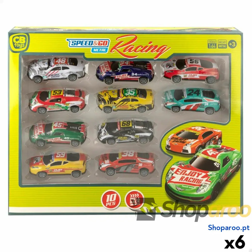 Playset de Veículos Speed & Go 8 x 2,2 3,6 cm (6 Unidades)