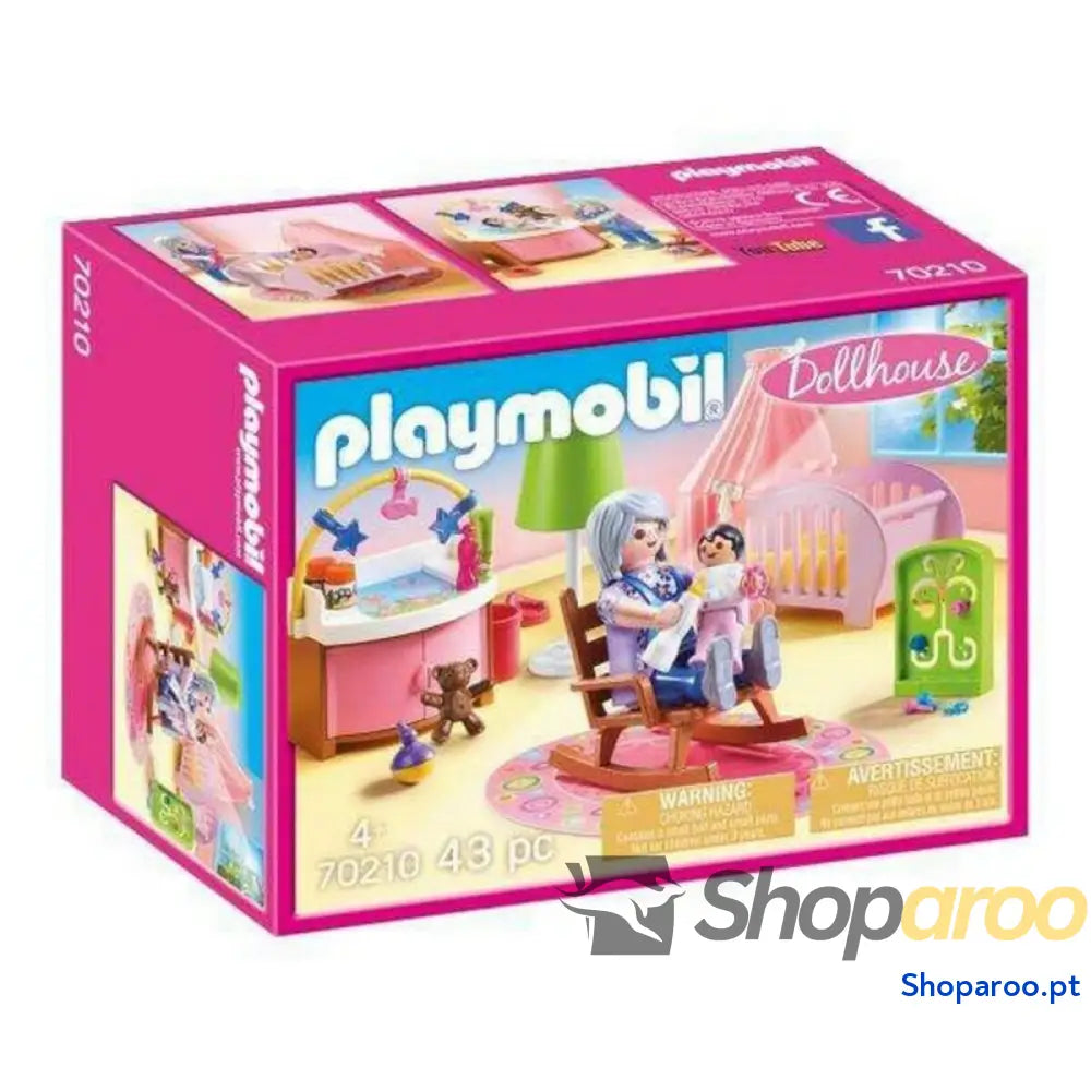 Playset Dollhouse Baby's Room Playmobil 70210 - Nursery (43 pcs)