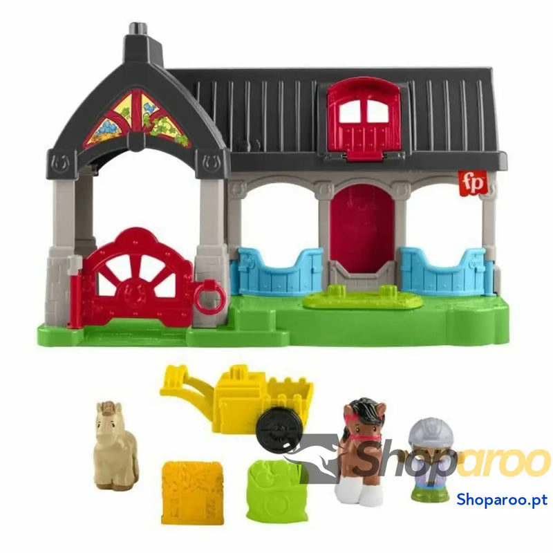 Playset Fisher-Price Happy Horses Stable 7 Peças