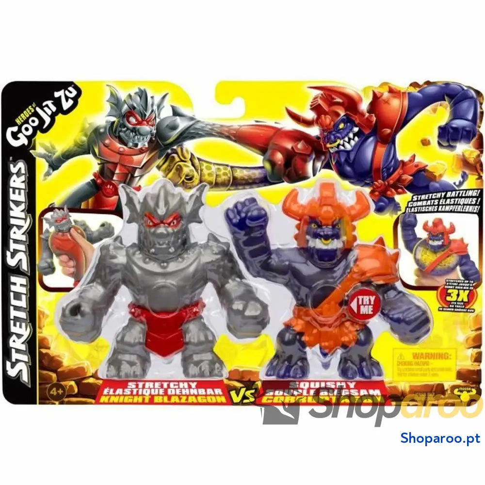 Playset Goo Jit Zu Strikers Blaz vs Corr Figura Duo 11cm