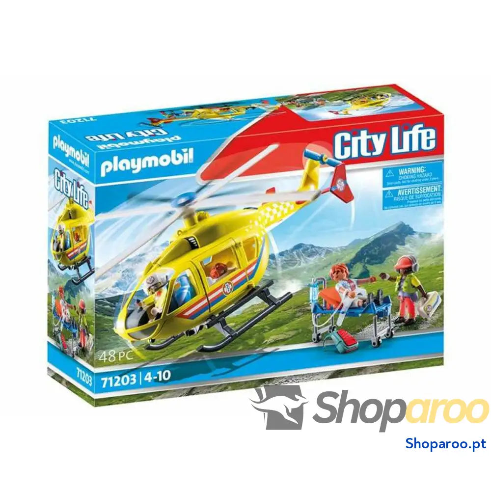 Playset Playmobil 71203 City Life Rescue Helicopter 48 Peças