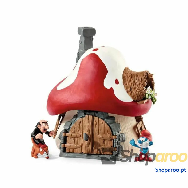 Playset Schleich Smurf house with 2 figurines