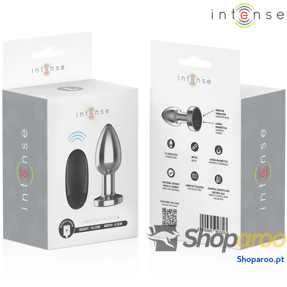 PLUG ANAL 10 VIBRAÇÕES METAL COM CONTROLE REMOTO L
