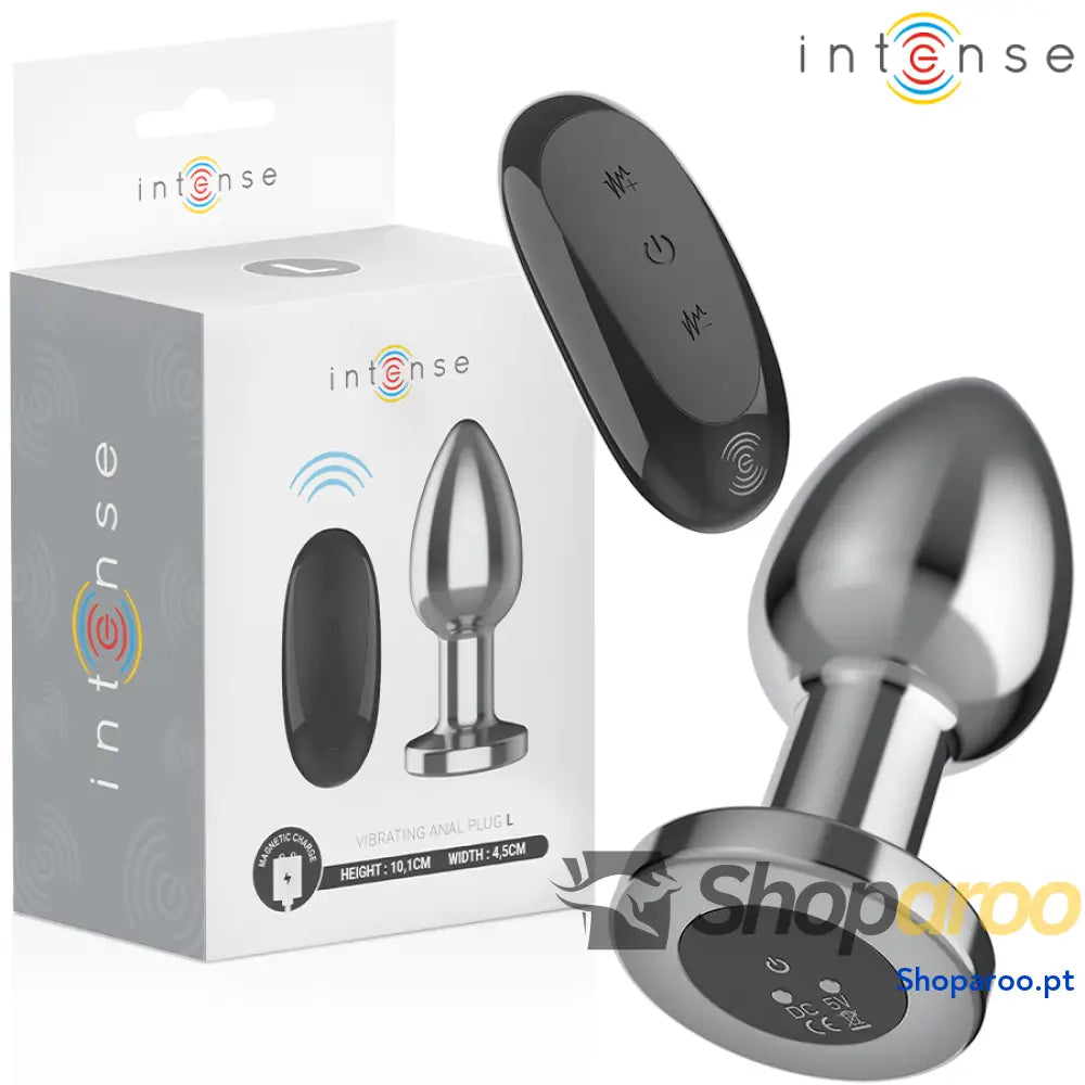 PLUG ANAL VIBRATÓRIO 10 VIBRAÇÕES METAL COM CONTROLE REMOTO M