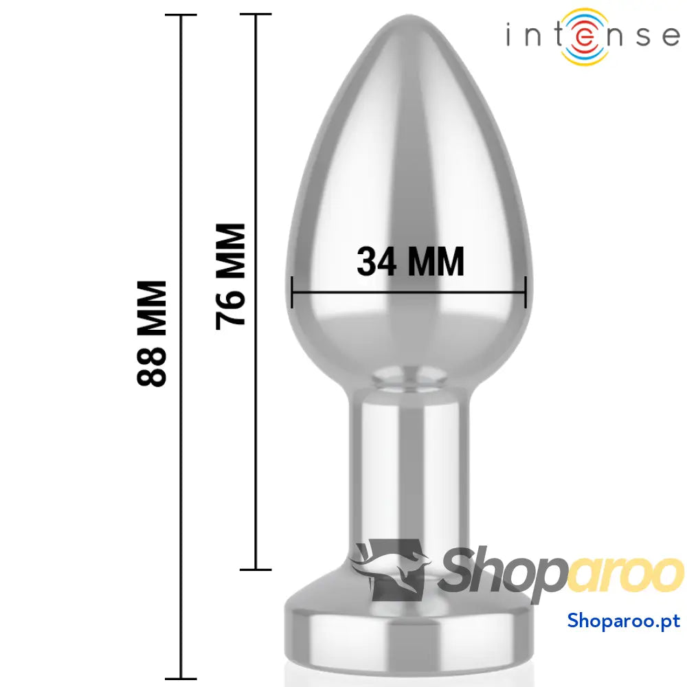 PLUG ANAL VIBRATÓRIO 10 VIBRAÇÕES METAL COM CONTROLE REMOTO M