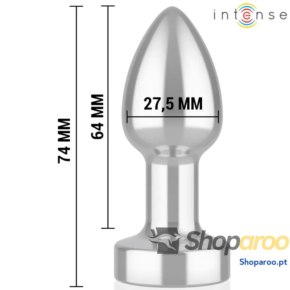 PLUG ANAL VIBRATÓRIO 10 VIBRAÇÕES METAL COM CONTROLE REMOTO S