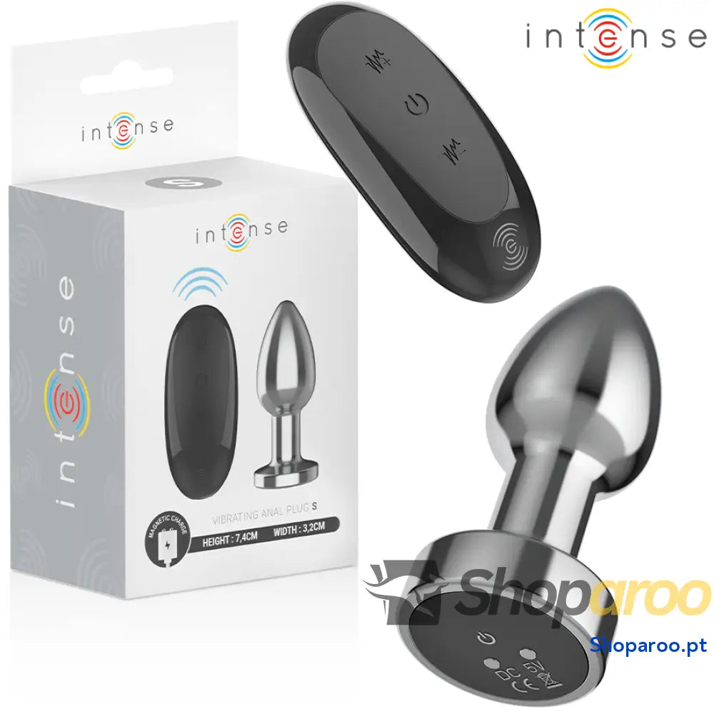PLUG ANAL VIBRATÓRIO 10 VIBRAÇÕES METAL COM CONTROLE REMOTO S