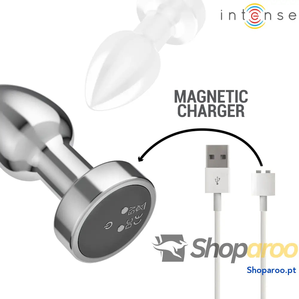 PLUG ANAL VIBRATÓRIO 10 VIBRAÇÕES METAL COM CONTROLE REMOTO S