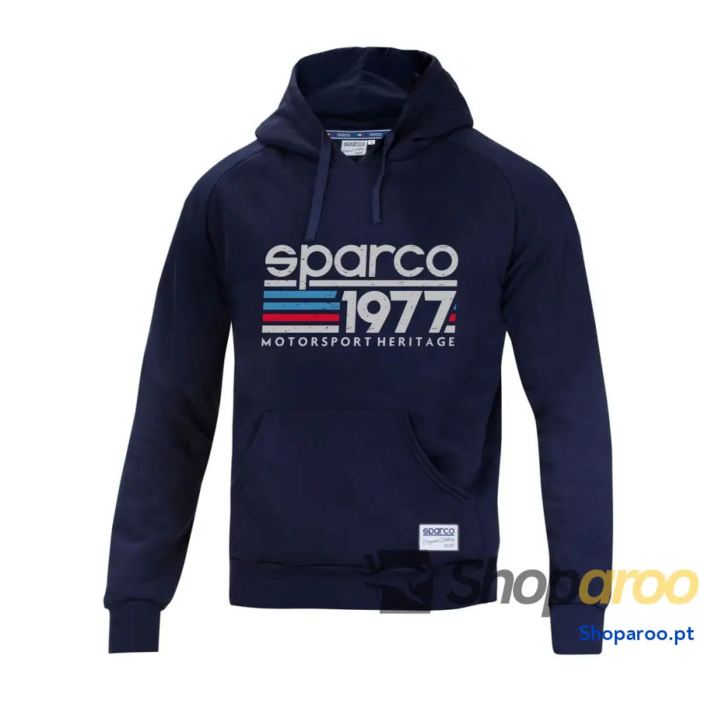 Polar com Capuz Homem Sparco 1977 Azul escuro