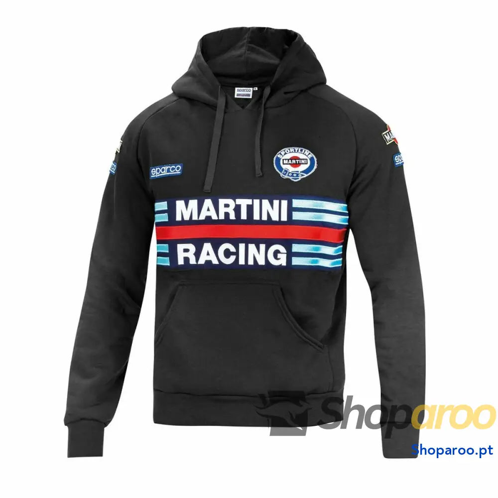 Polar com Capuz Homem Sparco MARTINI RACING Preto Tamanho XL