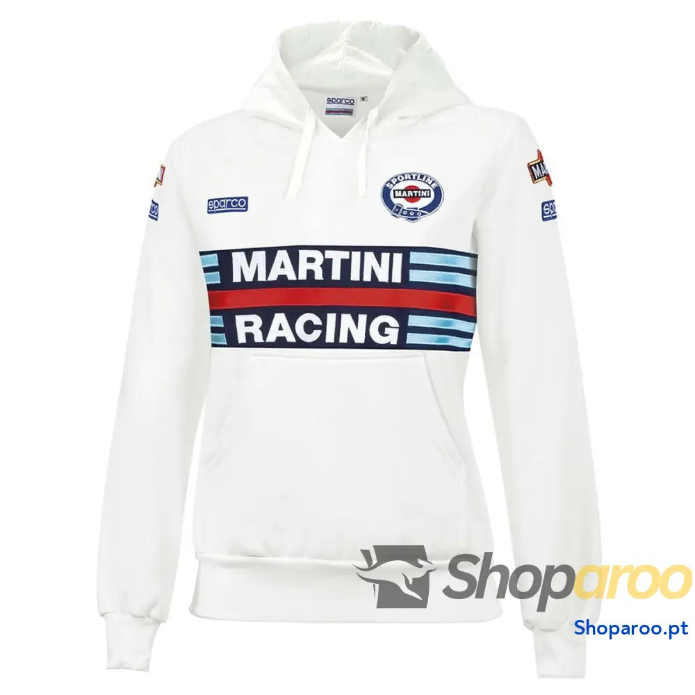 Polar com Capuz Mulher Sparco Martini Racing Branco