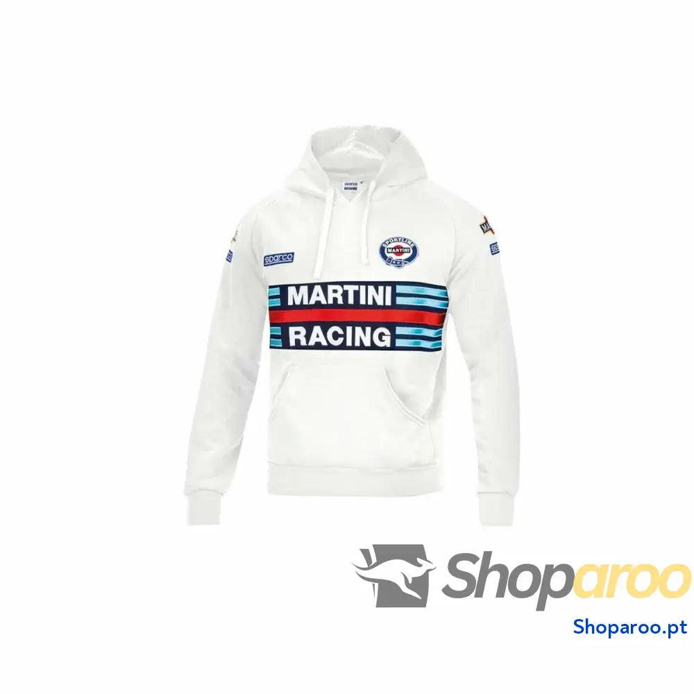 Polar com Capuz Sparco Martini Racing Algodão Branco XXL