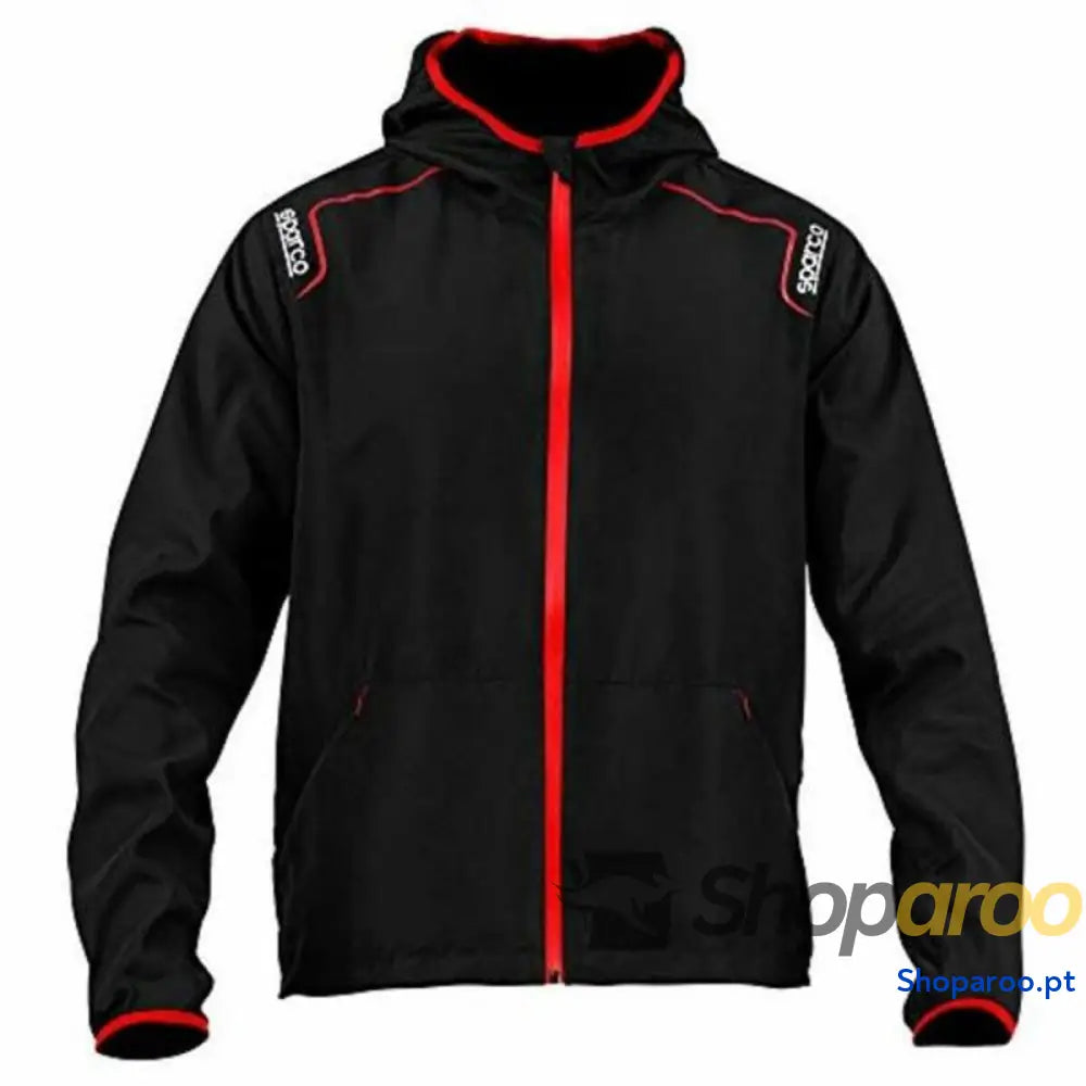 Polar com Capuz Sparco S02405NR1S Preto Corta-vento