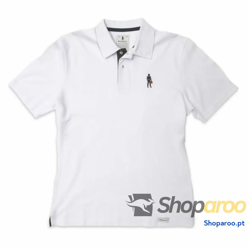 Polo de Manga Curta Homem OMP Driver Icon Branco