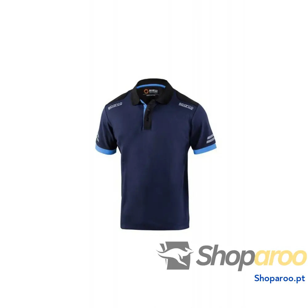 Polo de Manga Curta Homem Sparco Sparco Tech Azul Azul Marinho XS