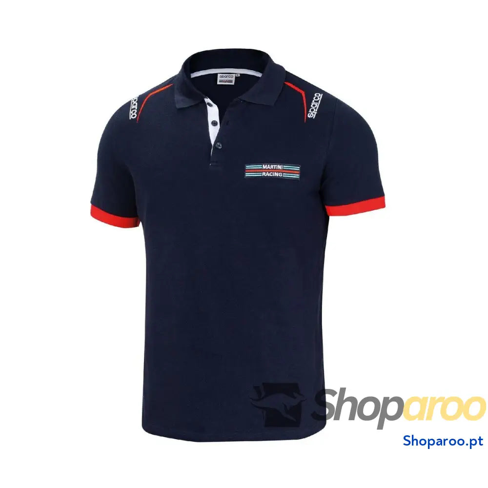Polo de Manga Curta Sparco MARTINI-R Azul