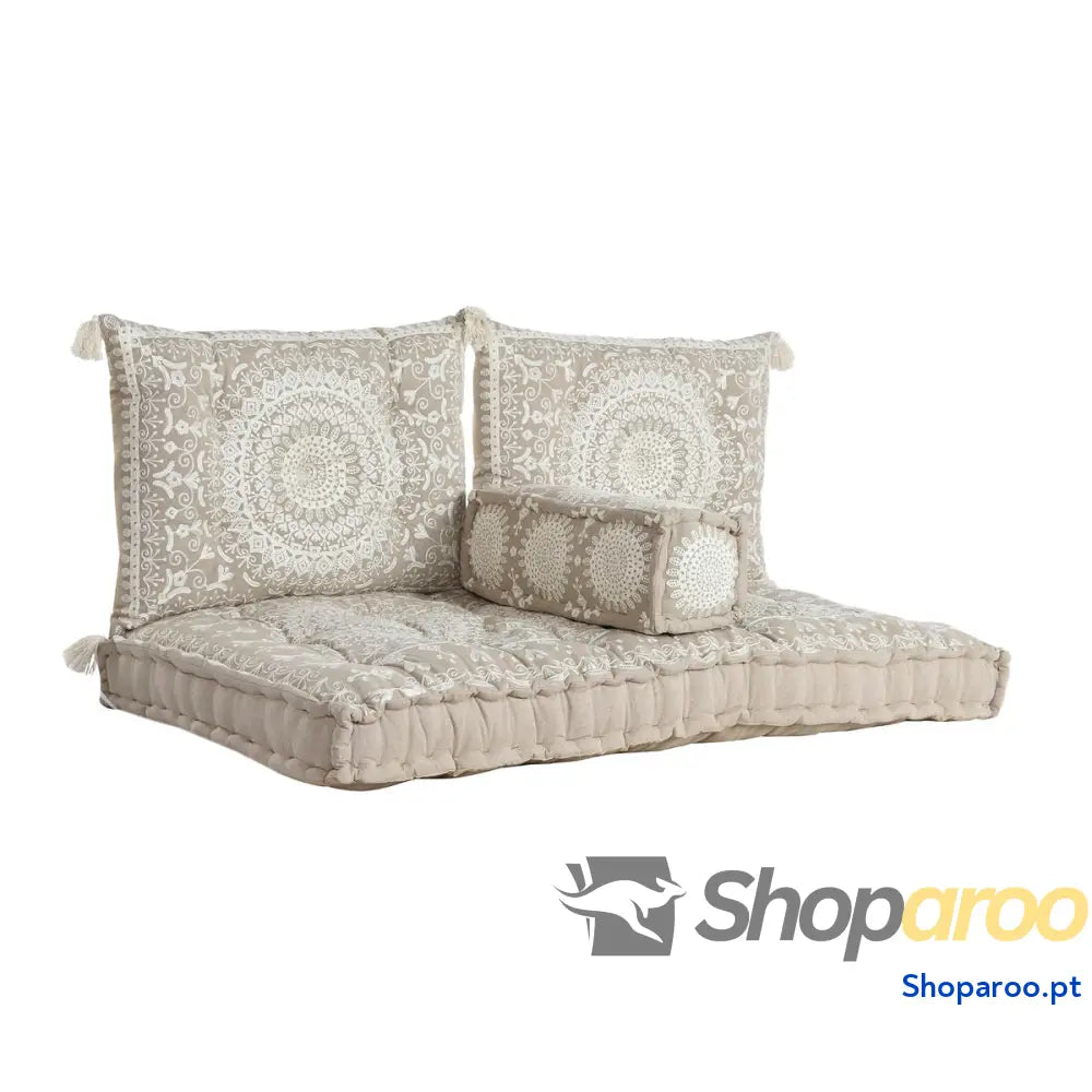 Poltrona de jardim DKD Home Decor Bege 155 x 76 x 65 cm