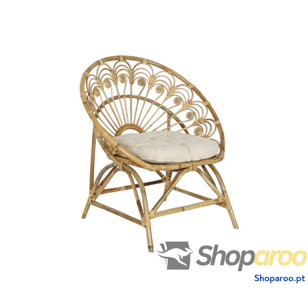 Poltrona de jardim DKD Home Decor Branco Castanho 75 x 50 x 90 cm 80 x 66 x 89 cm 84 x 70 x 90 cm