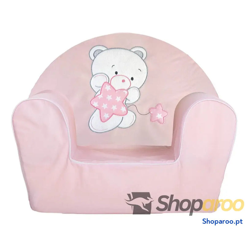 Poltrona Infantil 44 x 34 x 53 cm Cor de Rosa Acrílico