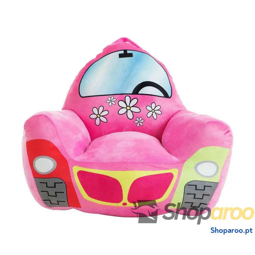 Poltrona Infantil Carro Cor de Rosa 52 x 48 x 51 cm
