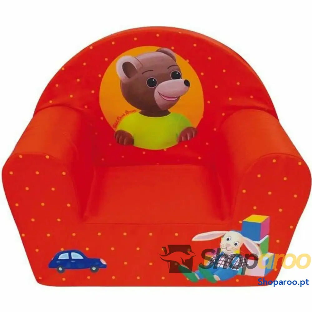 Poltrona Infantil Fun House 712583 Urso 52 x 33 x 42 cm Vermelho