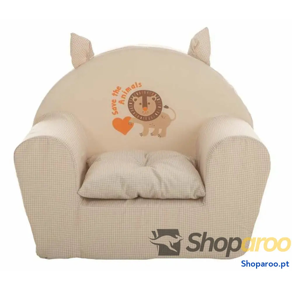 Poltrona Infantil Jungle 44 x 34 x 53 cm Bege