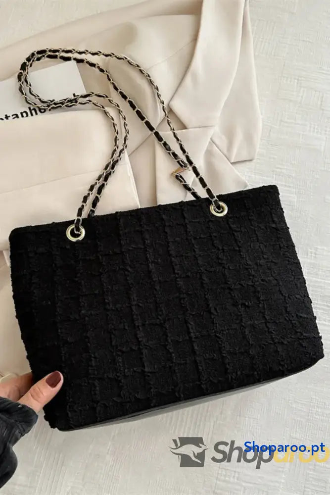 Polyester Texture Chain Tote bag