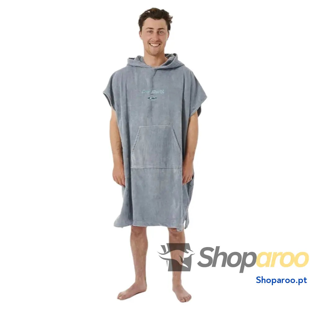 Poncho-Toalha com Capuz Rip Curl Logo Azul