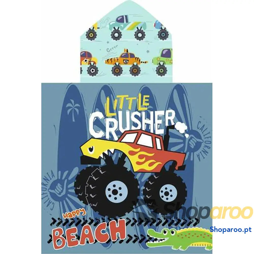 Poncho Toalha com Capuz Secaneta Crusher 60 x 120 cm