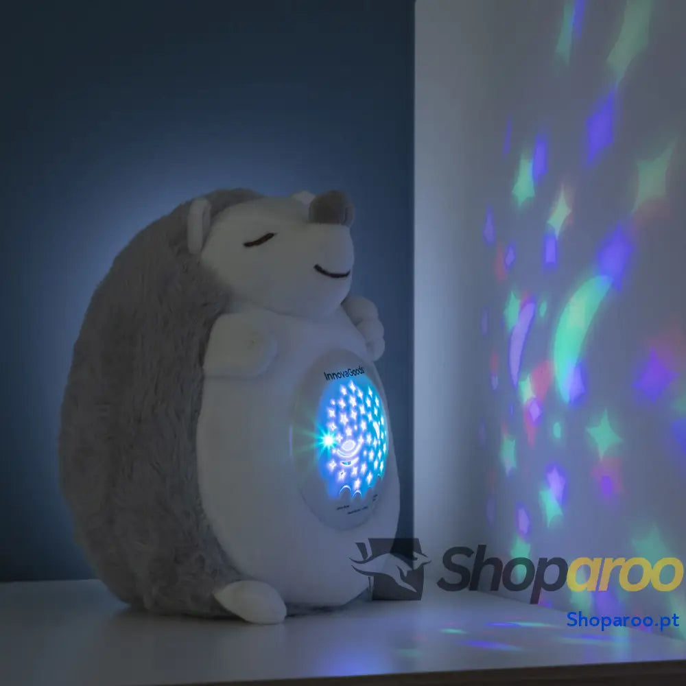 Porco Espinho de Peluche com Ruído Branco e Projetor Luz Presença Spikey InnovaGoods