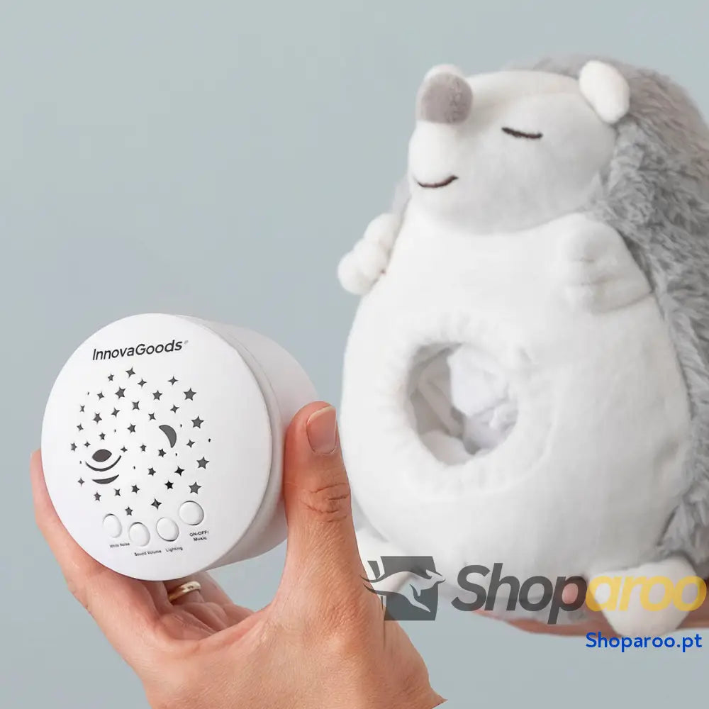 Porco Espinho de Peluche com Ruído Branco e Projetor Luz Presença Spikey InnovaGoods