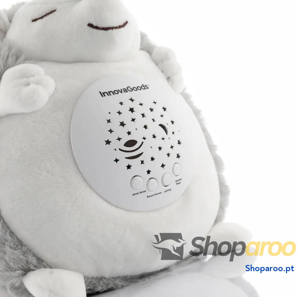 Porco Espinho de Peluche com Ruído Branco e Projetor Luz Presença Spikey InnovaGoods