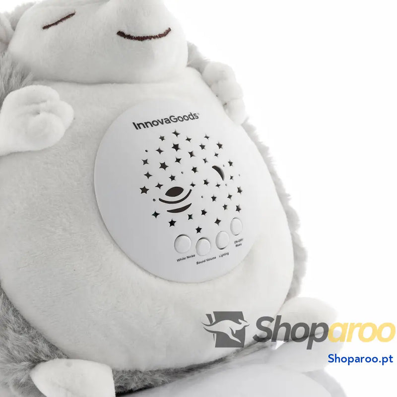 Porco Espinho de Peluche com Ruído Branco e Projetor Luz Presença Spikey InnovaGoods